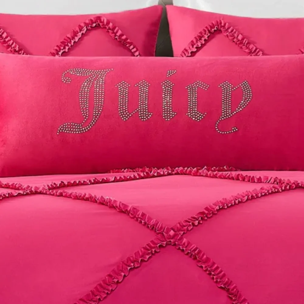 💕HP💕Juicy Couture Pink Decorative Accent Pillow - 16x36